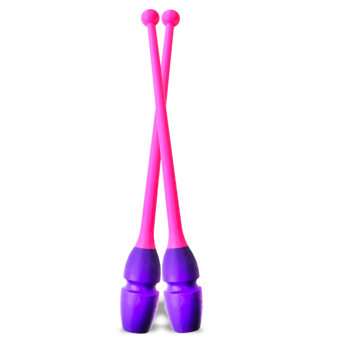 Maczugi do Gimnastyki Artystycznej Pastorelli Masha-36 Fluorescent Pink x Violet 36cm