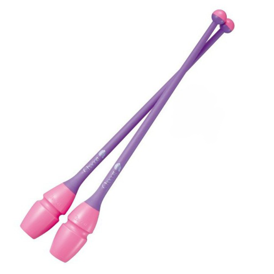 Maczugi do Gimnastyki Artystycznej Chacott Rubber col. 277 Pink x Purple 41cm FIG