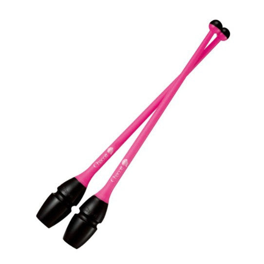 Maczugi do Gimnastyki Artystycznej Chacott Rubber col. 143 Black x Pink 45.5cm FIG