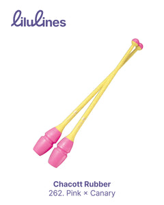 Булавы Chacott Rubber col. 262. Pink×Yellow 41cm FIG
