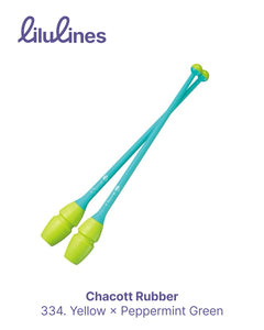 Булавы Chacott Rubber col. 334. Yellow×Peppermint Green 41cm FIG