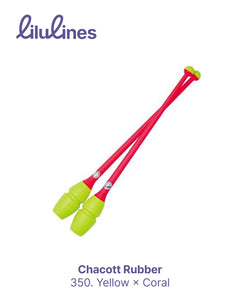 Булавы Chacott Rubber col. 350. Yellow×Coral 41cm FIG