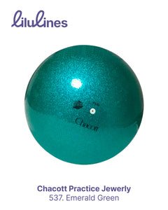 Ball Chacott Practice Jewerly col. 537. Emerald Green 17cm