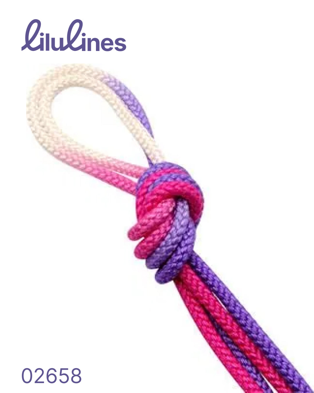 Скакалка Pastorelli Patrasso Fuchsia-White-Lilac 3m FIG