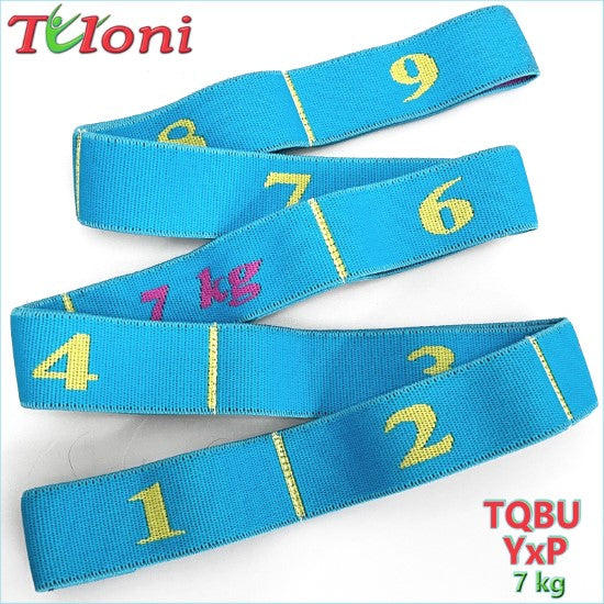 Elastic Band Tuloni 3D Logo 7 kg col. Turquoise