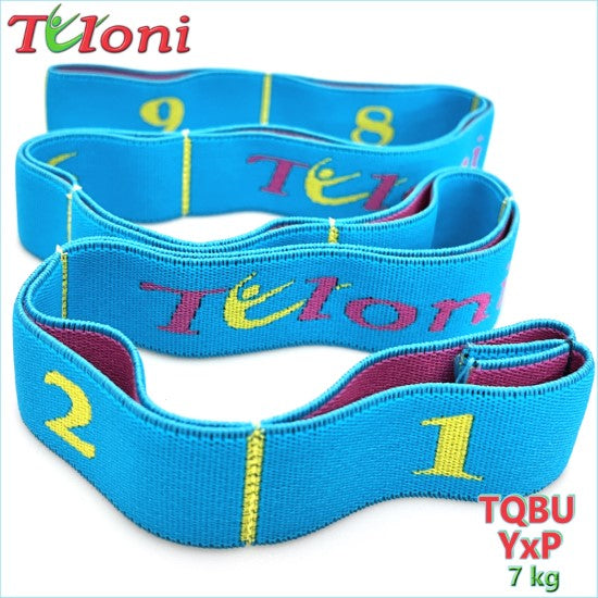 Elastic Band Tuloni 3D Logo 7 kg col. Turquoise