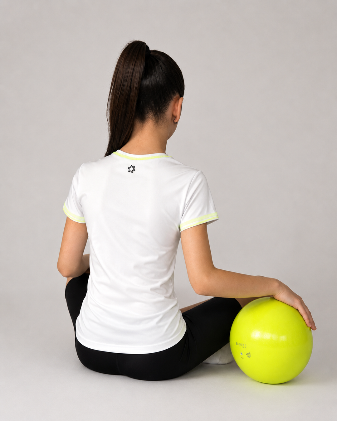 Training T-shirt Active White Neon