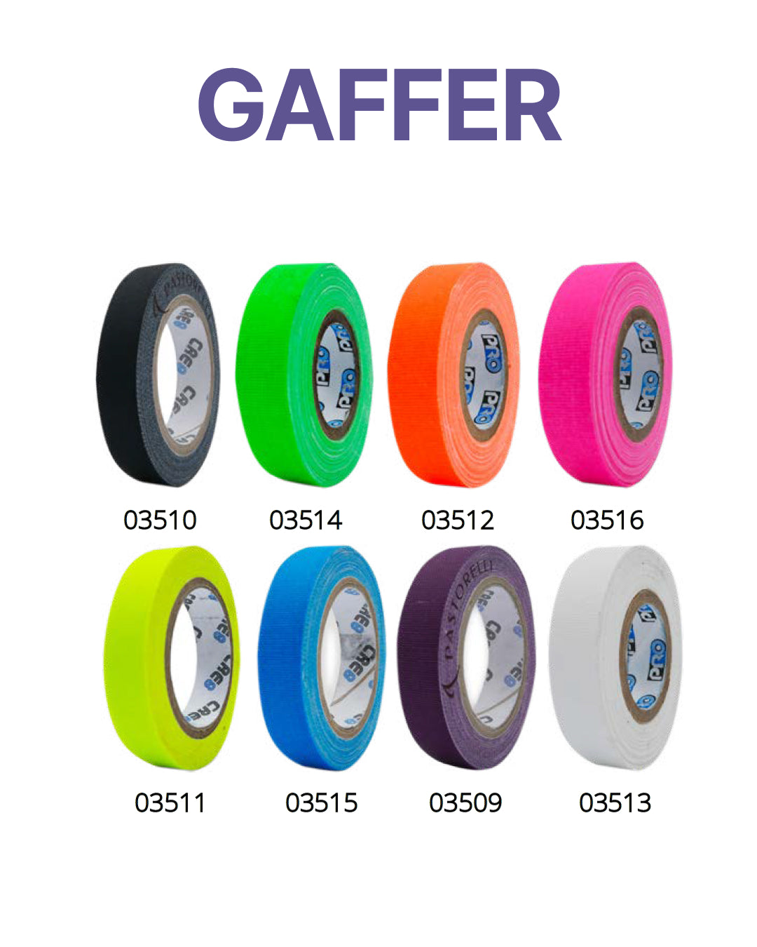 Decorating Tapes for Clubs Pastorelli GAFFER Black 5m