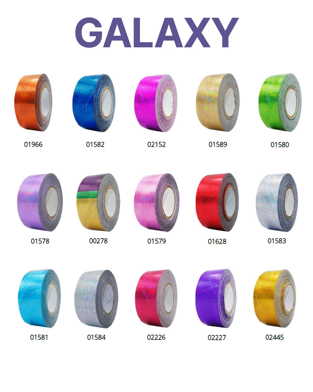 Decorating Tapes for Hoops and Clubs Pastorelli GALAXY Green 11m