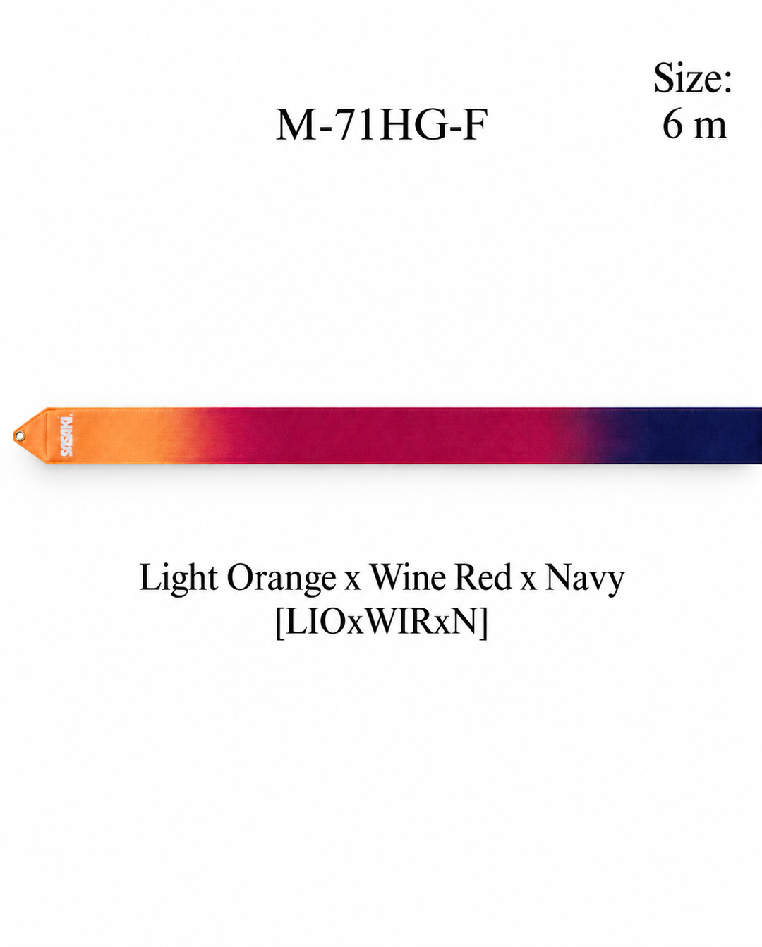 Wstążka do Gimnastyki Artystycznej Sasaki High-Pitch Gradation M-71HG-F LIOxWIRxN 6m FIG