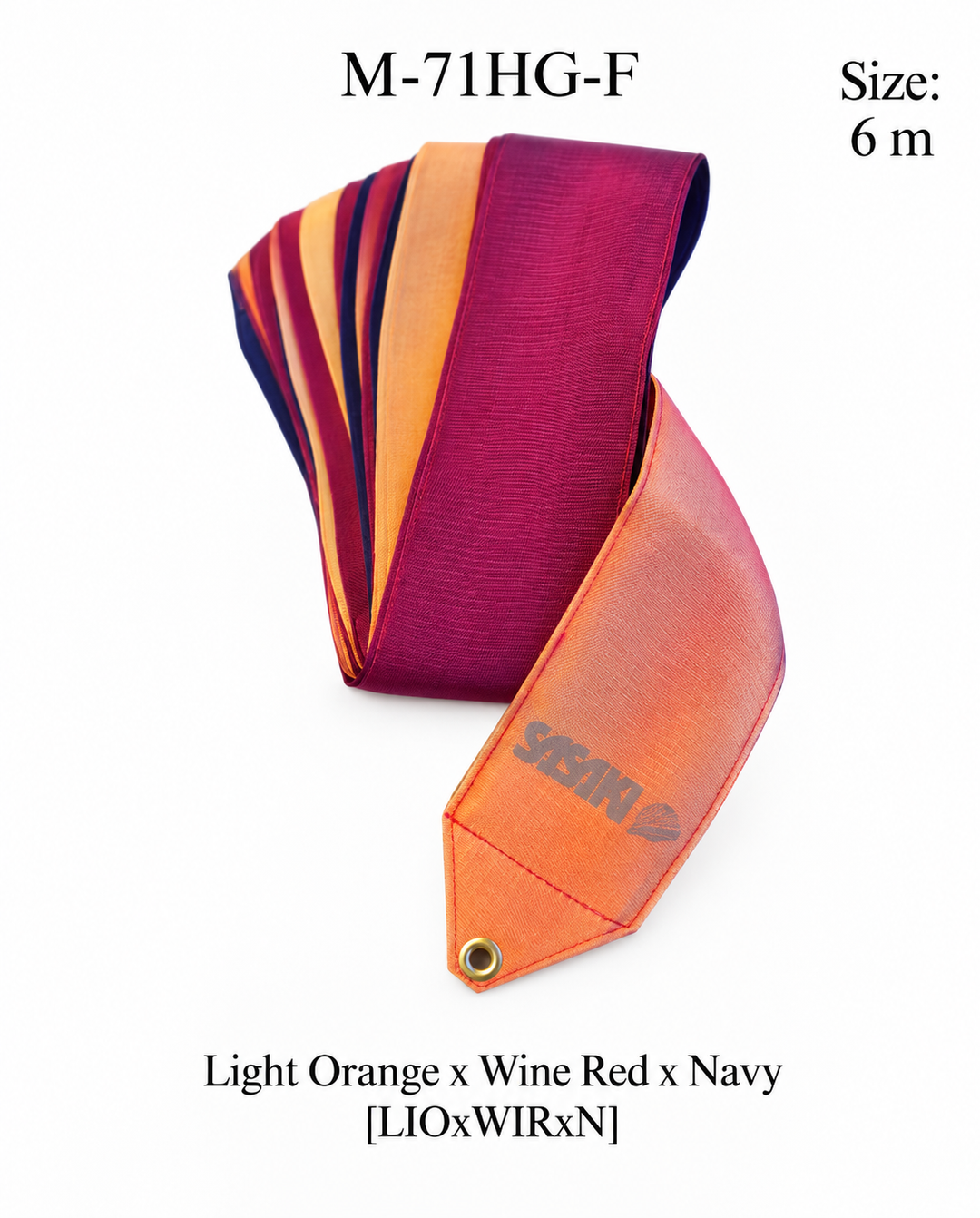 Wstążka do Gimnastyki Artystycznej Sasaki High-Pitch Gradation M-71HG-F LIOxWIRxN 6m FIG