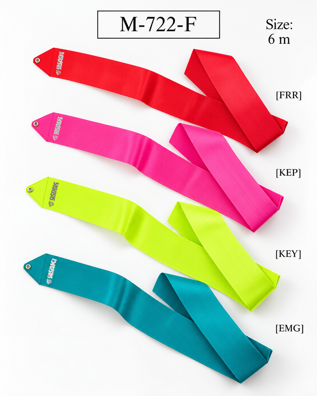Wstążka do Gimnastyki Artystycznej Sasaki High-Color M-722-F KEY FIG