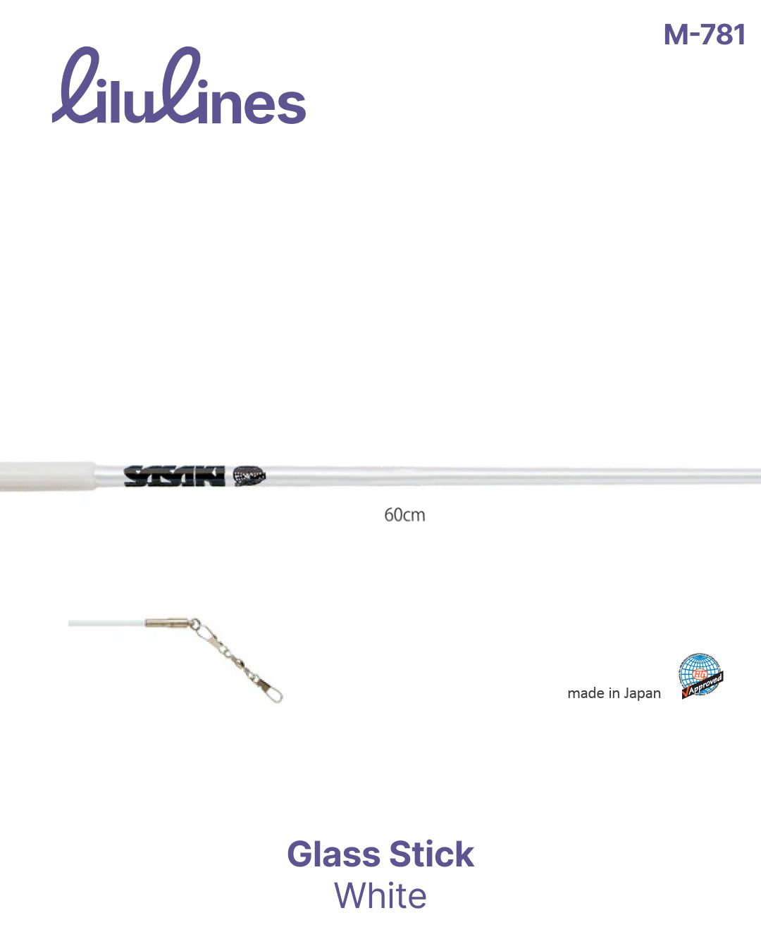 Ribbon Stick Sasaki Glass M-781 60cm FIG