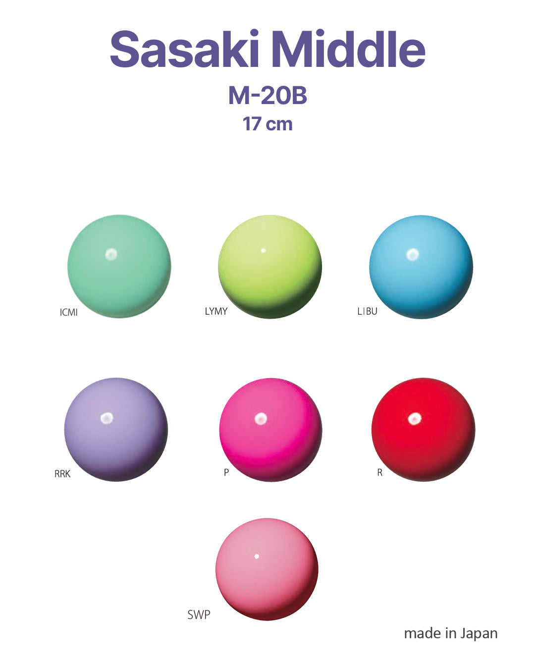 Ball Sasaki Middle M-20B P 17cm