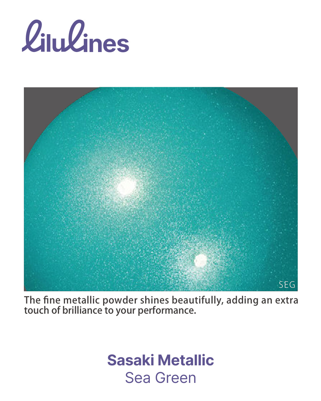 Piłka do Gimnastyki Artystycznej Sasaki Metallic M-207M SEG 18.5cm FIG