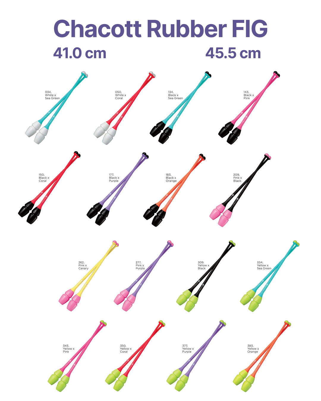 Булавы Chacott Rubber 45.5cm FIG