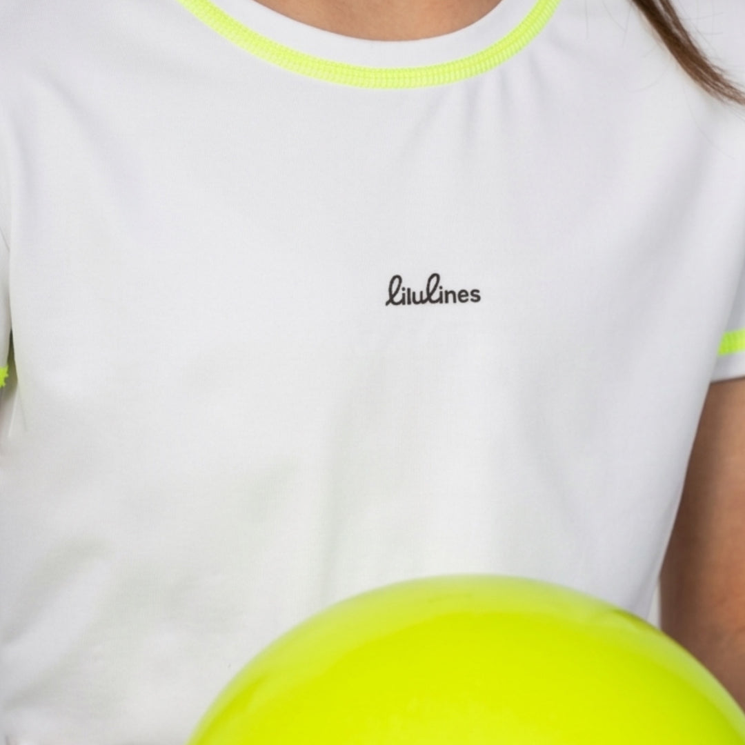 Koszulka z krótkim rękawem White Neon