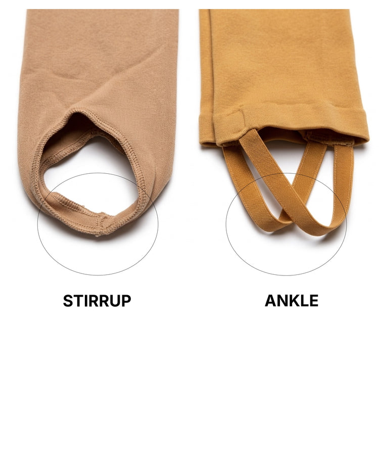 Rajstopy Footless Ankle Suntan