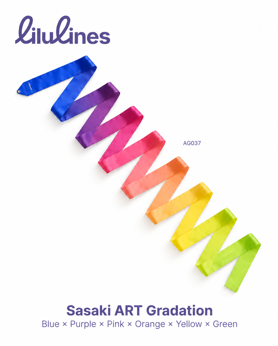 Wstążka do Gimnastyki Artystycznej Sasaki ART Gradation MJ-715AG-F AG×037 5m FIG